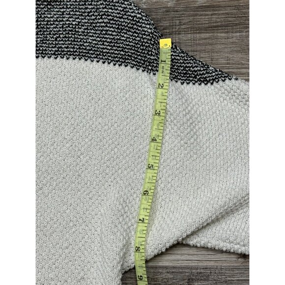 Christopher & Banks Womens Black White Tassel Pullover Sweater Short Sleeve XL - Picture 11 of 14